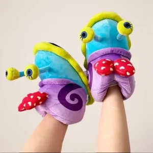 Adult Cosy Gary the Snail Slipper Warm Slippers for Women Cute Slippers Winter Indoor Slipper House Shoes