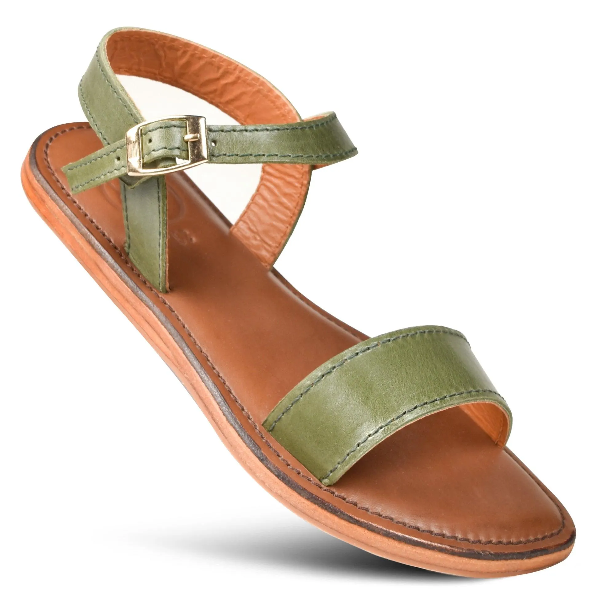 Aerothotic Myrina Women Strappy Natural Leather Slingback Sandals - LK2104