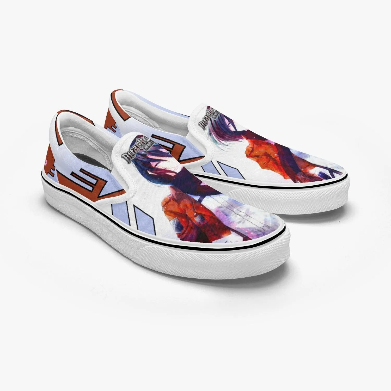 Attack On Titan Mikasa Ackerman Slip Ons Anime Shoes