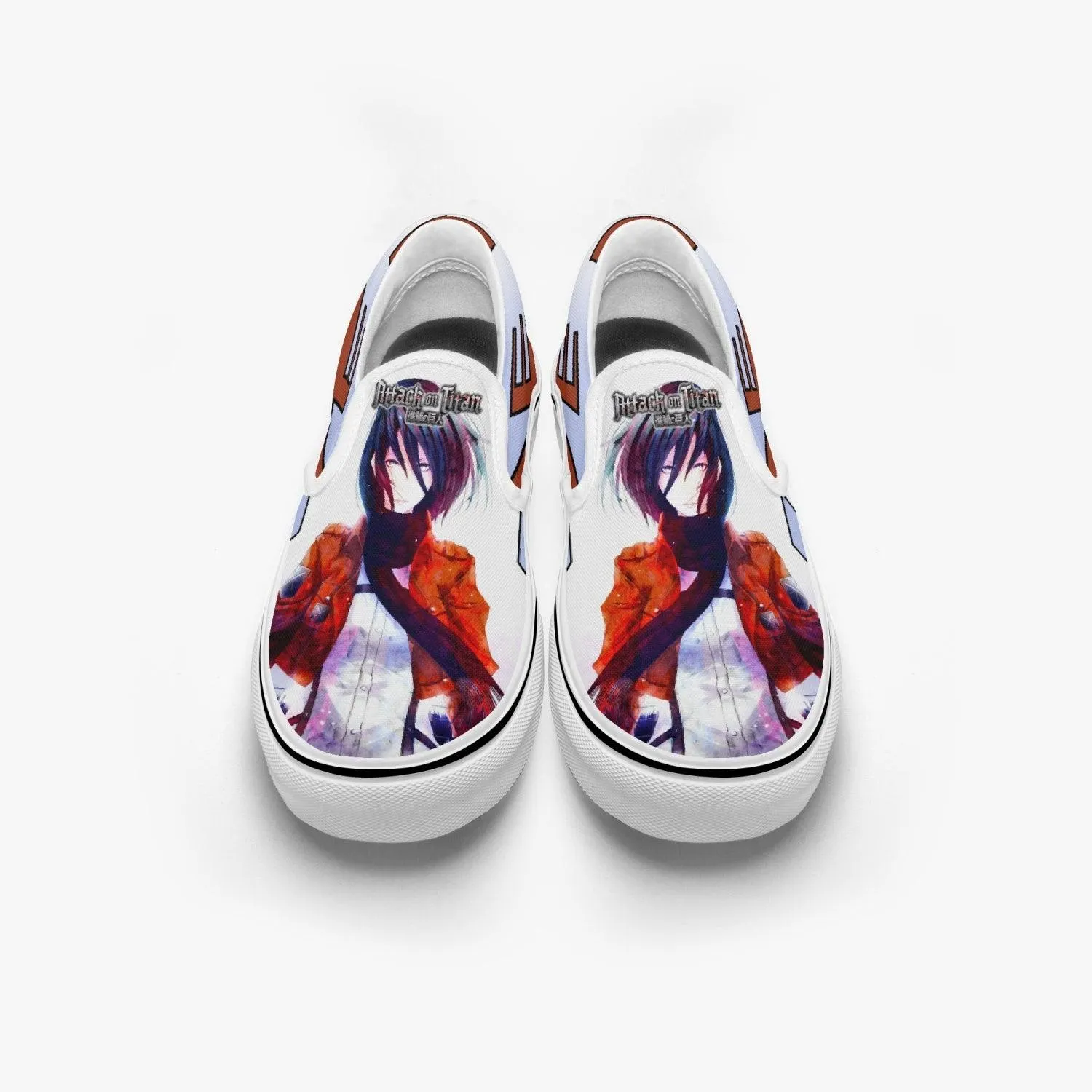 Attack On Titan Mikasa Ackerman Slip Ons Anime Shoes