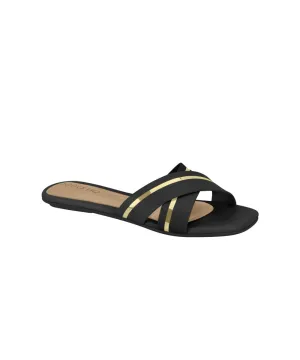 BEIRA RIO WOMEN FLATS WITH GOLD DETAILS