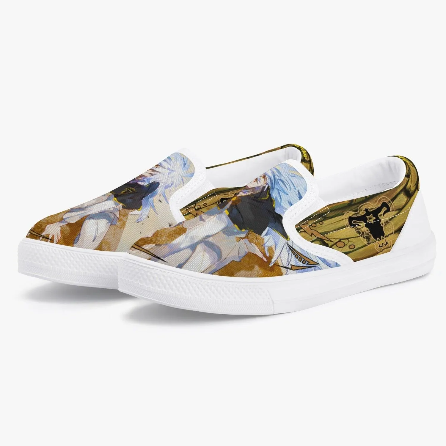 Black Clover Henry Legolant Kids Slip Ons Anime Shoes