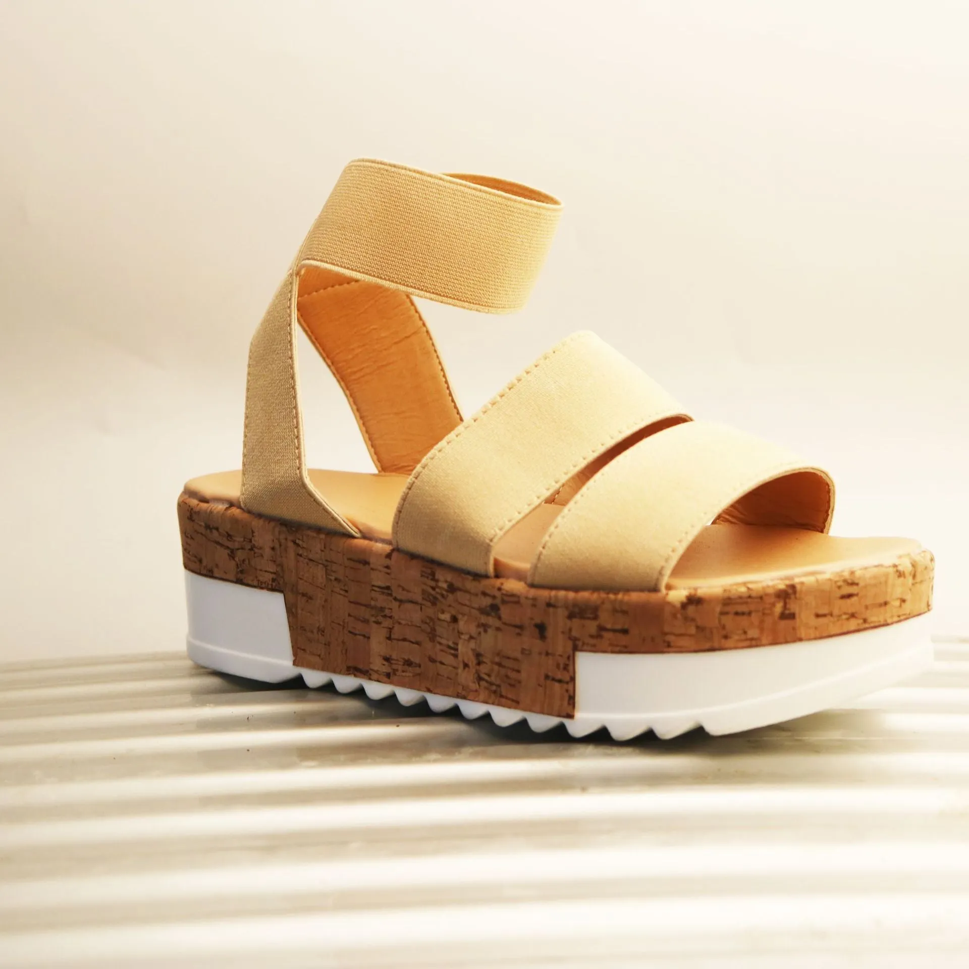 Chicvane Casual Design Open Toe Platform Sandals