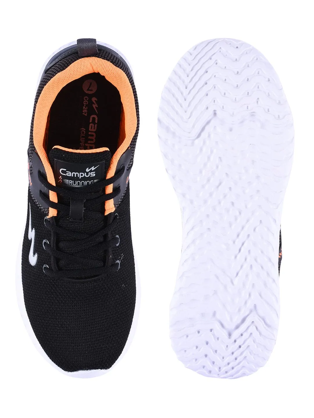 CLIPPER Black Men's Running Shoes