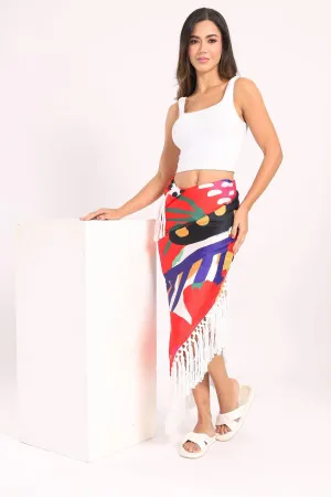 Cover Up Skirt with Fringes