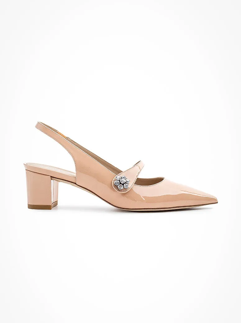 Crystal Fleur nude patent