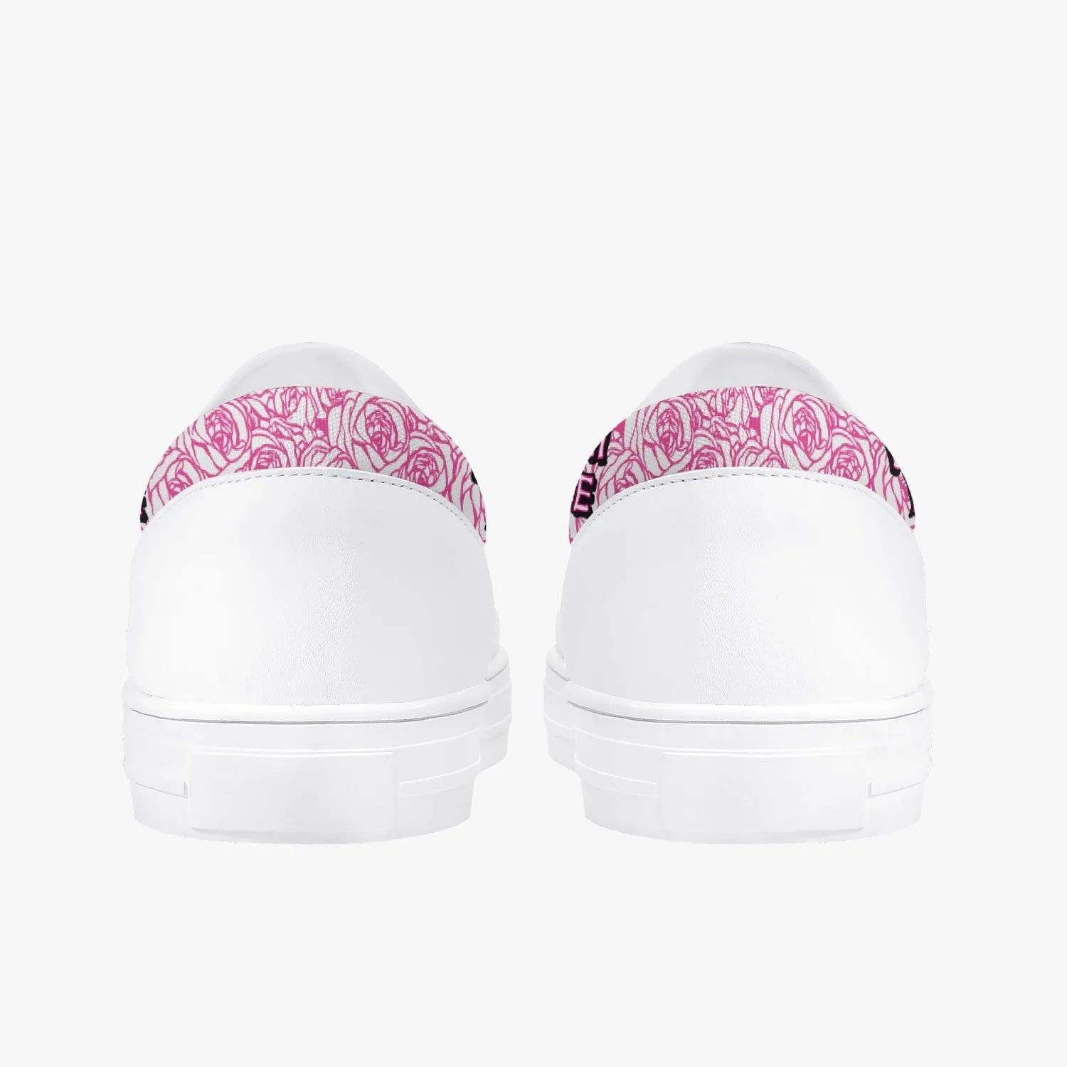 Death Note Misa Pink Roses Kids Slip Ons Anime Shoes