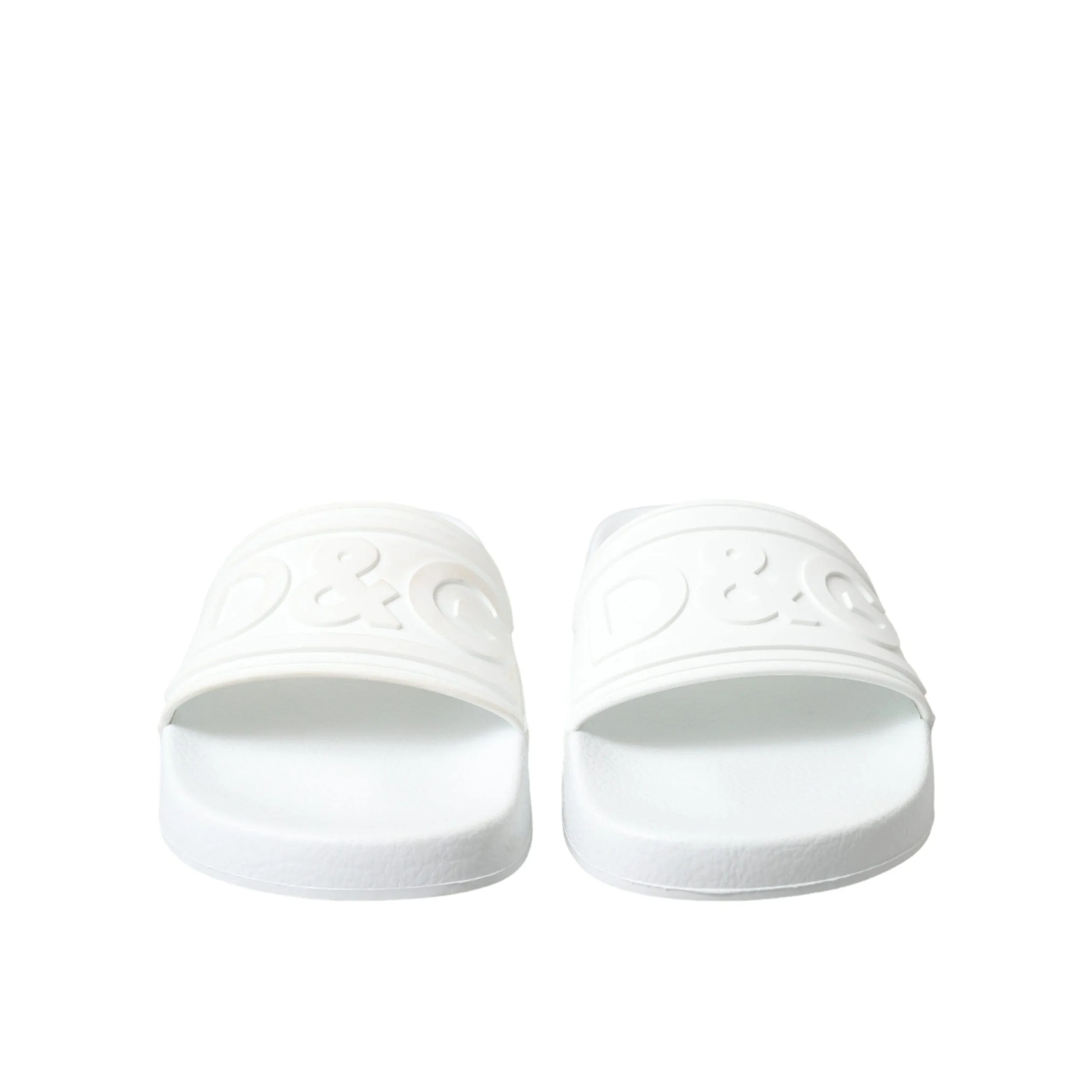 Dolce & Gabbana Elegant White Logo Slides