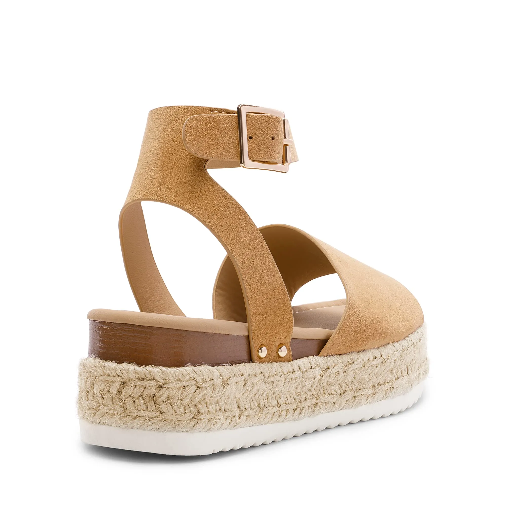 DREAM PAIRS Platform Espadrilles Casual Ankle Strap Wedge Sandals Summer Shoes 7