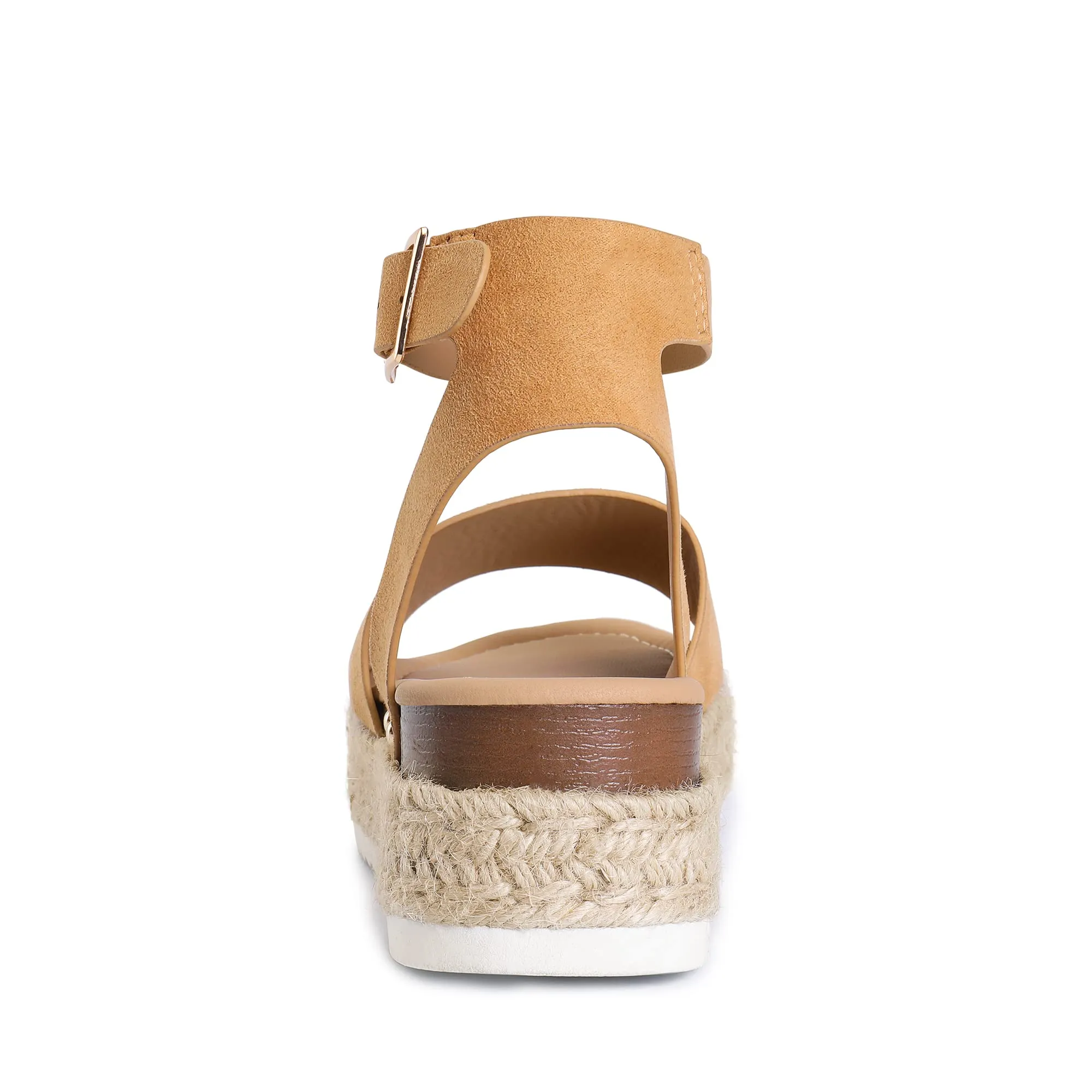 DREAM PAIRS Platform Espadrilles Casual Ankle Strap Wedge Sandals Summer Shoes 7