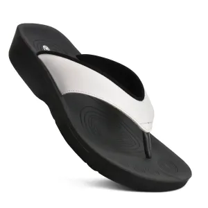 Fallon Flip Flop - White