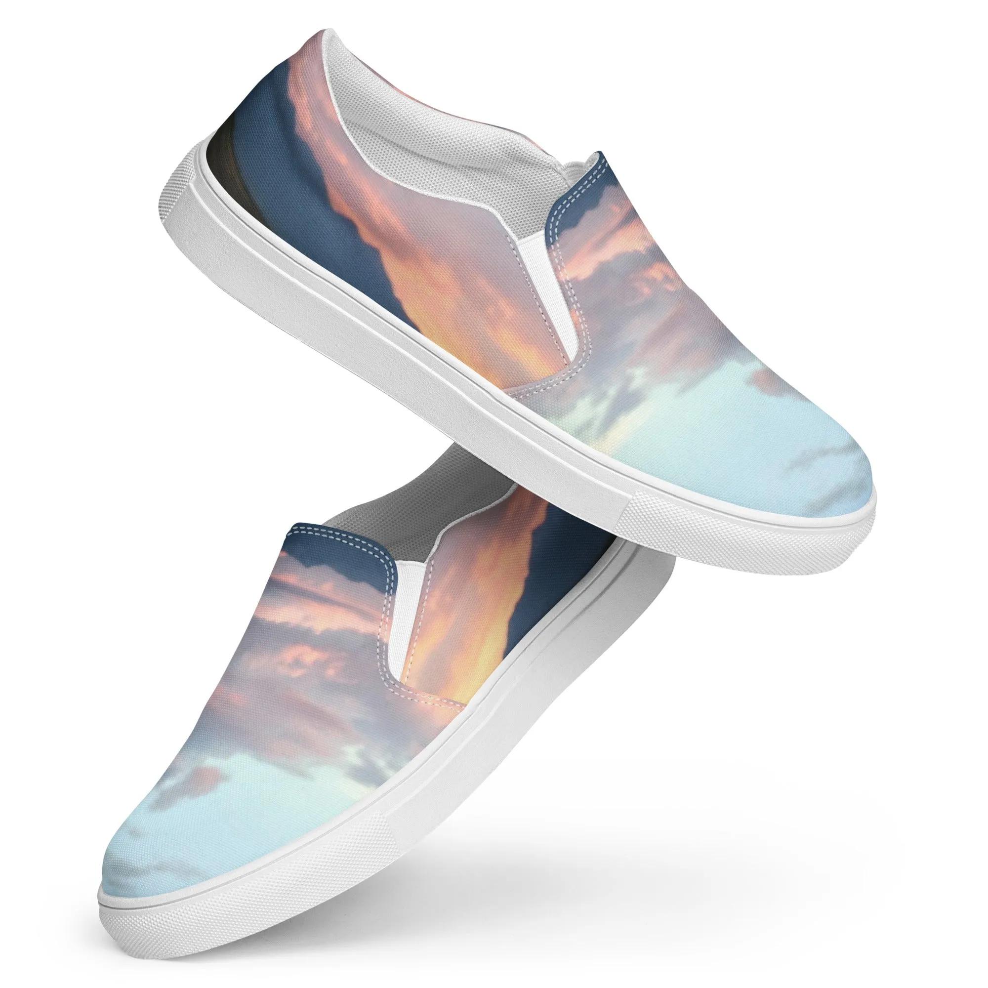 FEMME SLIP-ON CANVAS SHOES : CLOUDS BEFORE DUSK