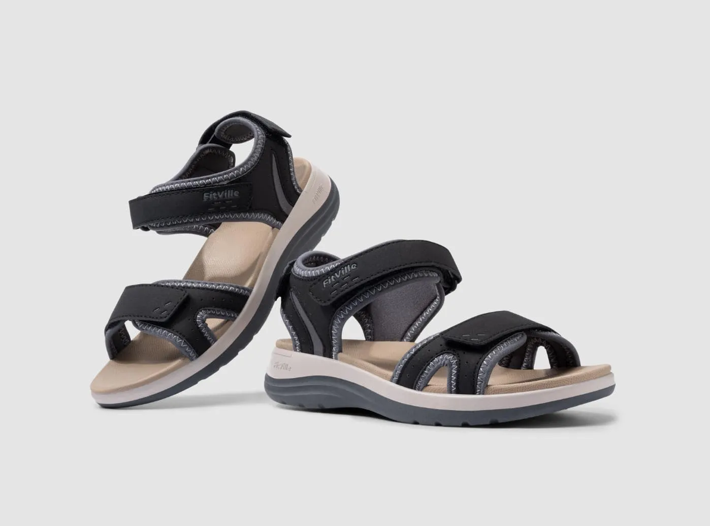 FitVille Women's FlexiWalk Sandal V1