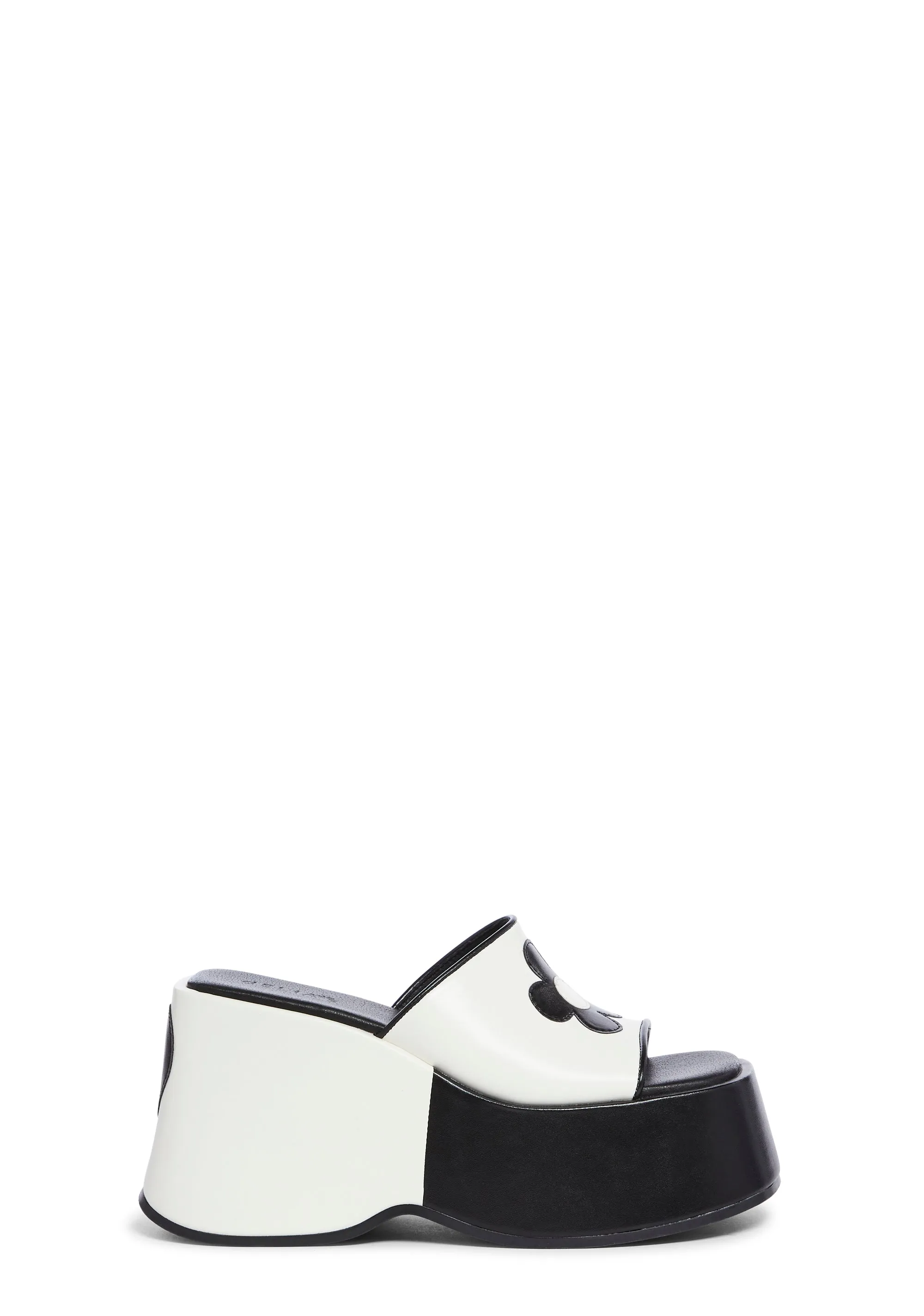 Free Luv Nation Platform Sandals - Black/White