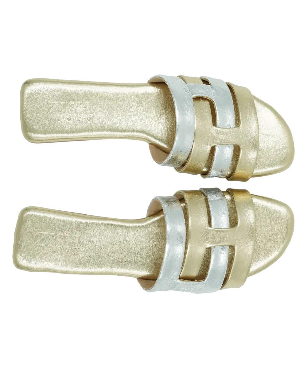 Gold Azzura Flats