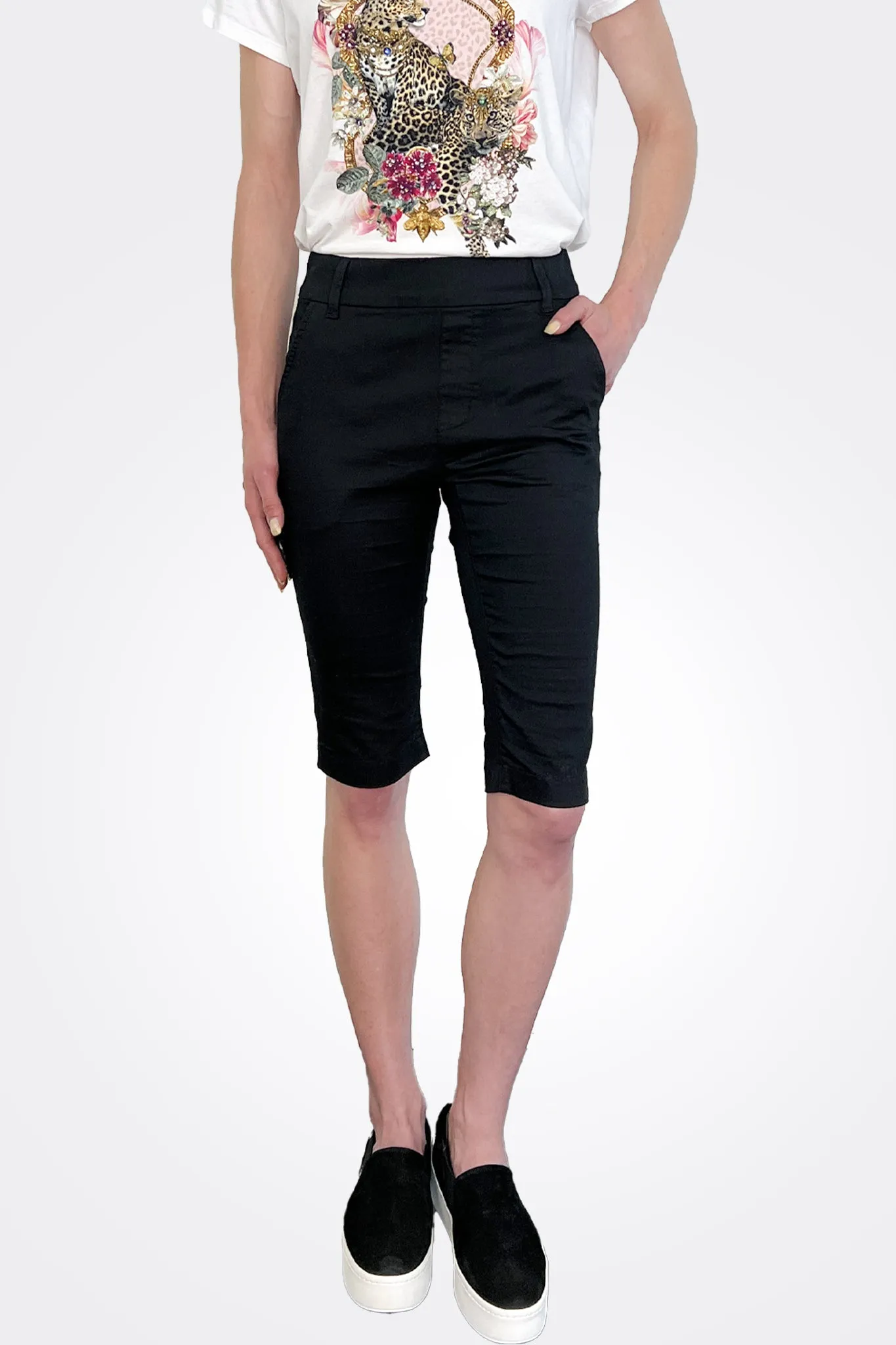 Lora Bermuda Shorts - Black