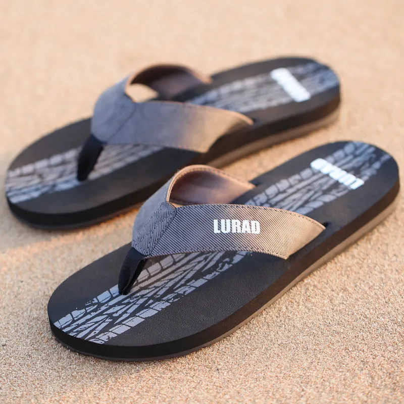 Men's Flip-Flops Summer Breathable Student Sandals Flip Flops Anti-Skid Beach Sandals