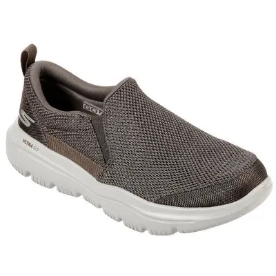 Men's SKECHERS GO WALK EVOLUTION ULTRA 54738 KHK KHAKI Slip-On Walking Shoes