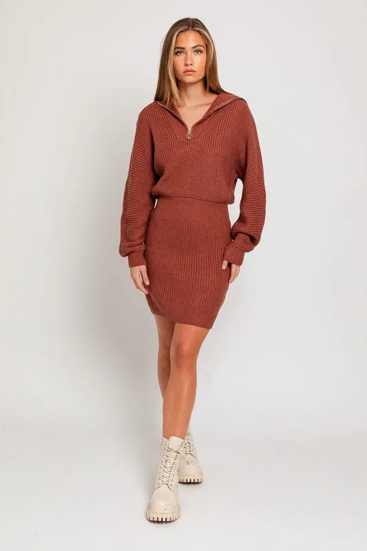 Modern Days Knit Sweater Dress