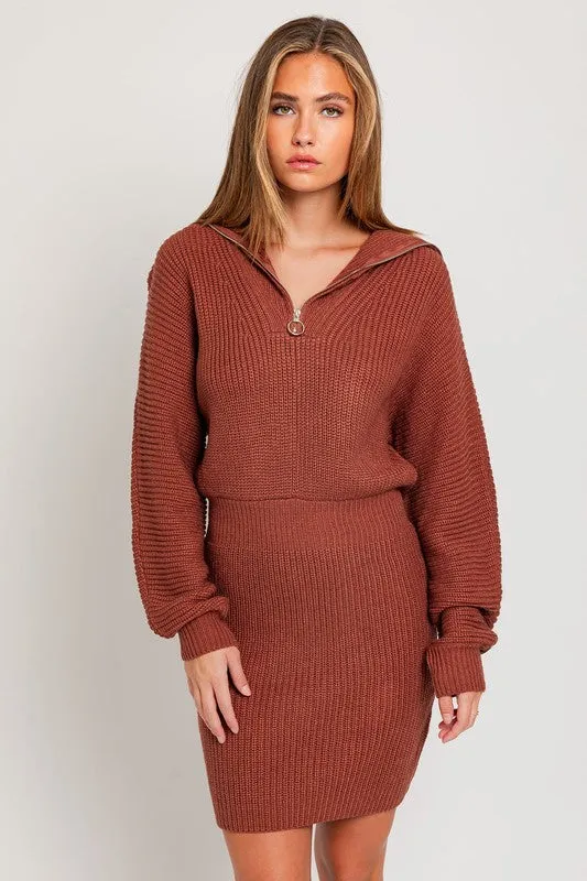 Modern Days Knit Sweater Dress