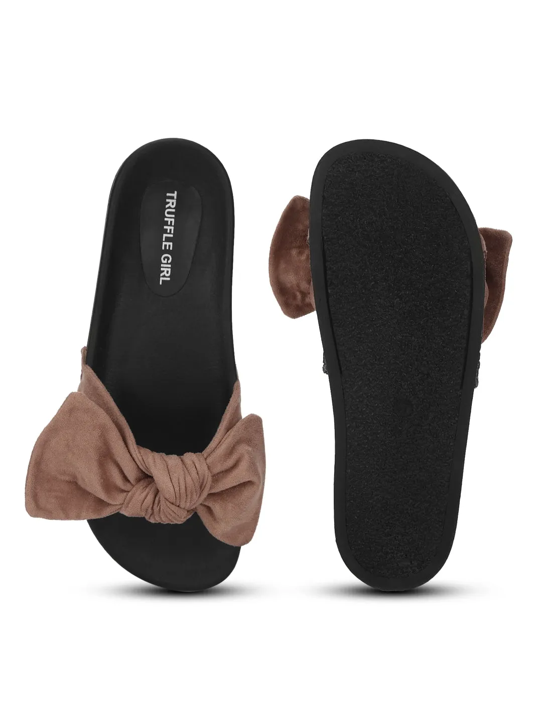 Nude Micro Bow Slides