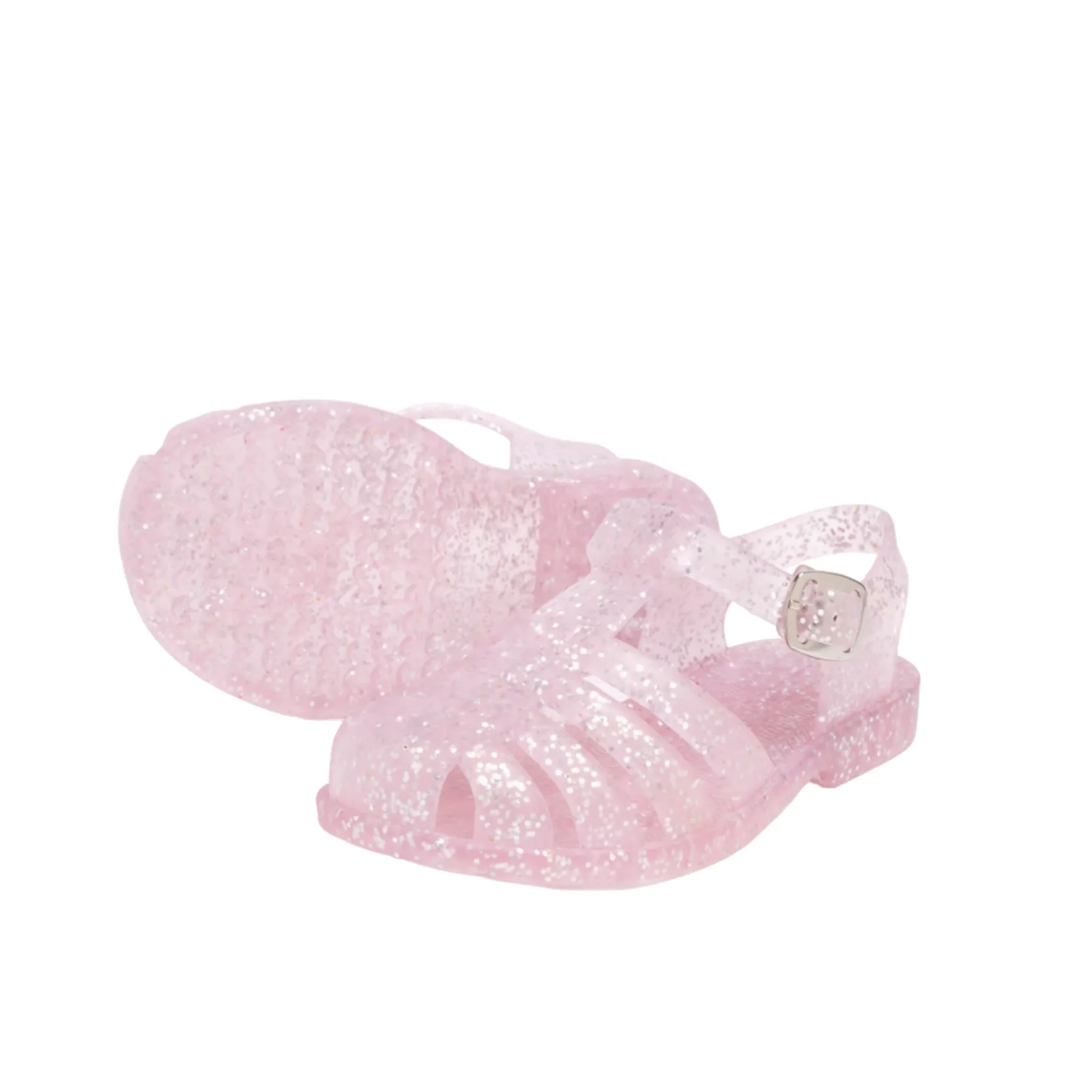 PINK GLITTTER FISHERMAN JELLY SANDALS