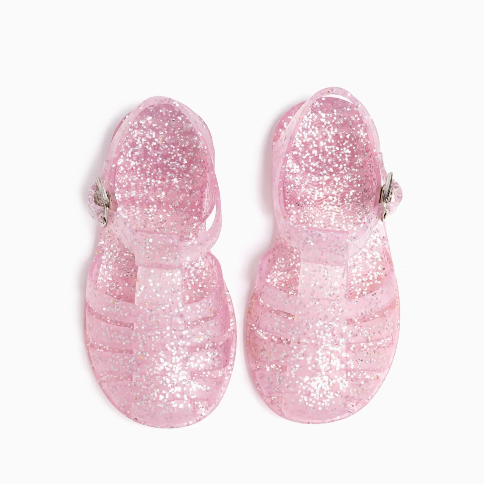 PINK GLITTTER FISHERMAN JELLY SANDALS