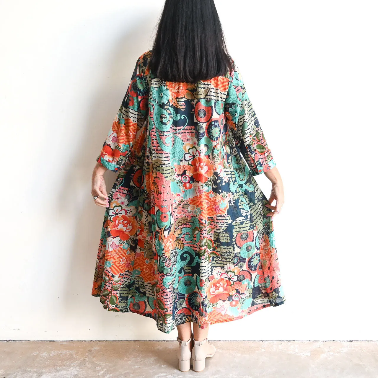 Riverside Shirt Dress by Orientique Australia - Yakushima - 40089