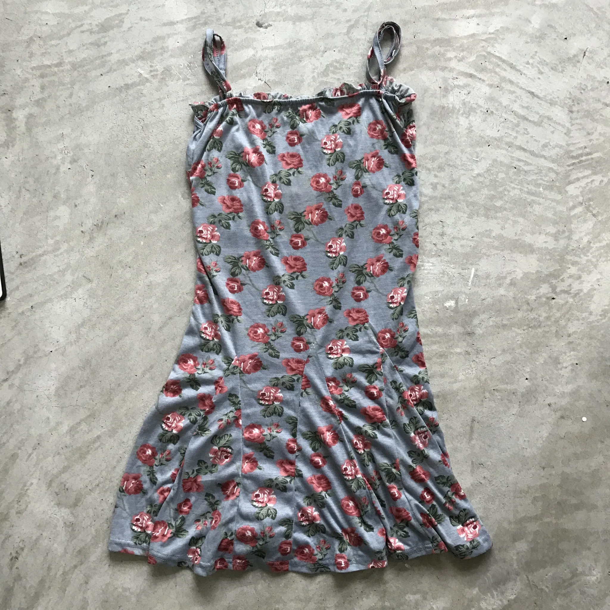 Shoppy Grey Floral Dress