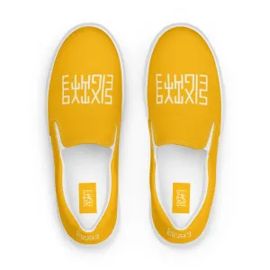 Sixty Eight 93 Logo White & Orange Women's Slip On Shoes