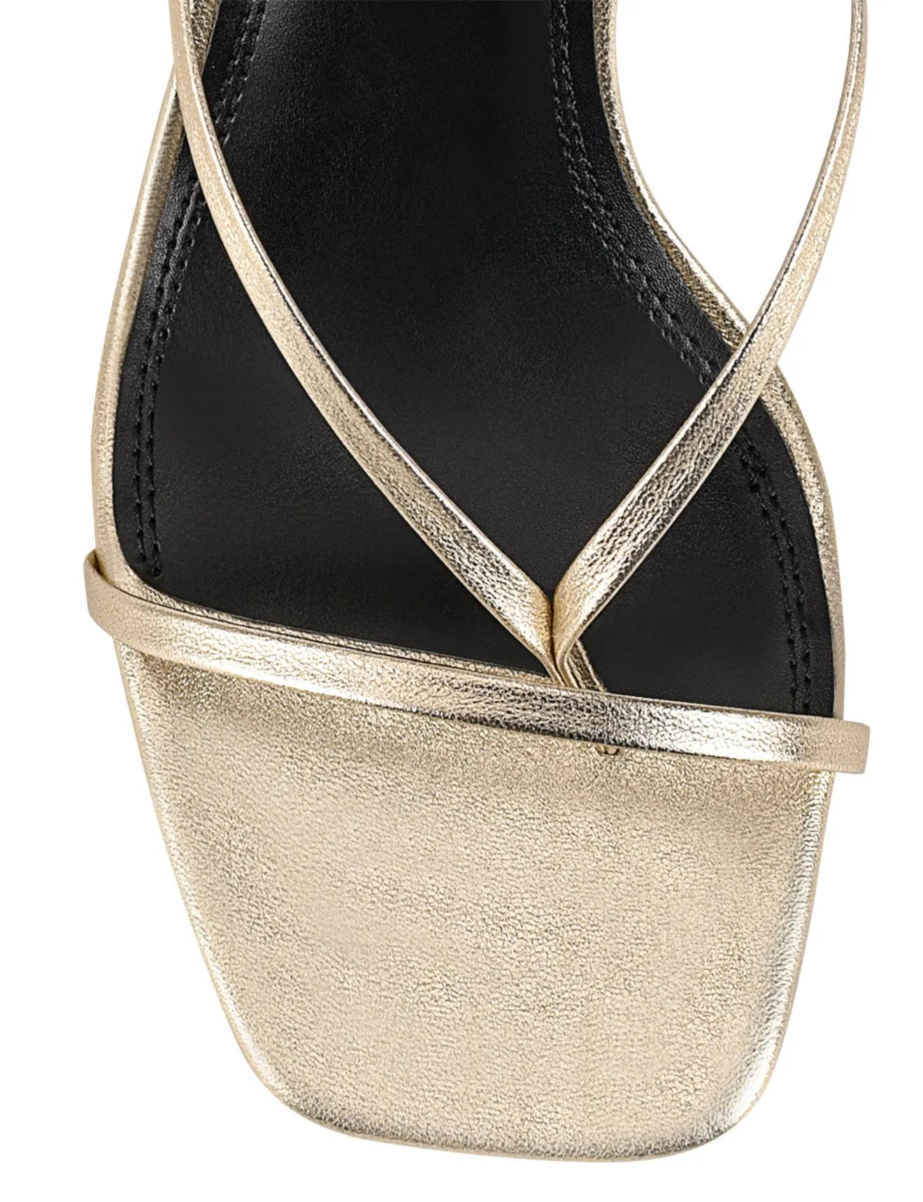 Spice Strappy Sandals - Gold Metallic Leather