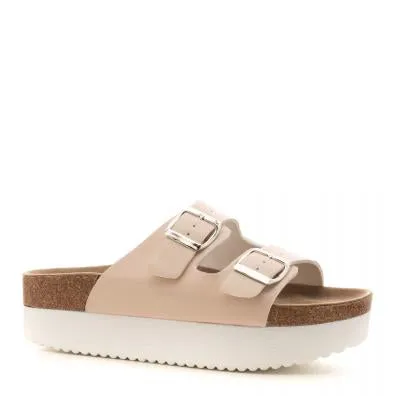 Tabloid Blush Wedge Sandal