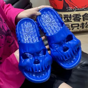 Terrifying Men's Skull Flip Flops Skull Sandals