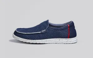 The Wanderers Slip Ons : Navy