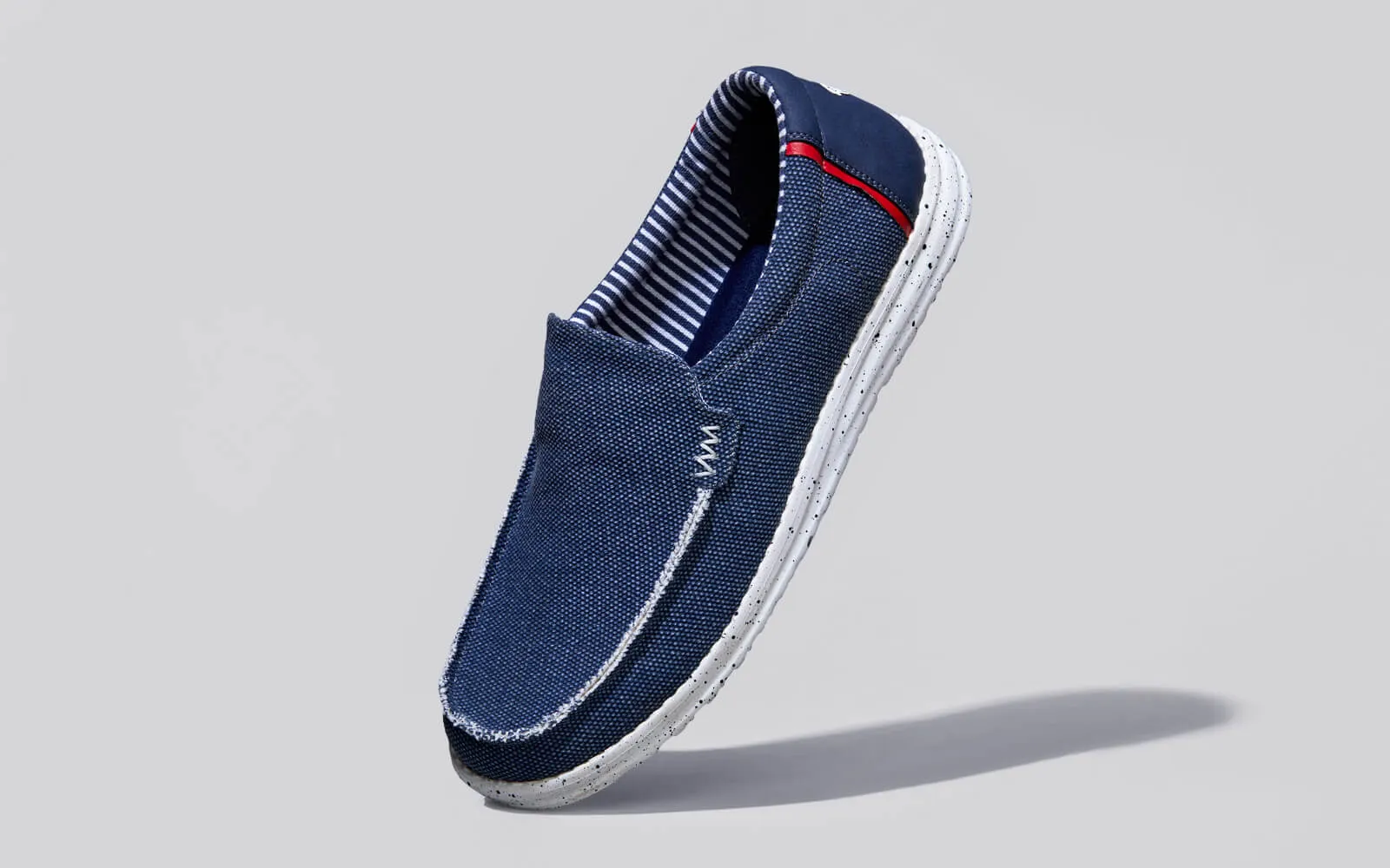 The Wanderers Slip Ons : Navy