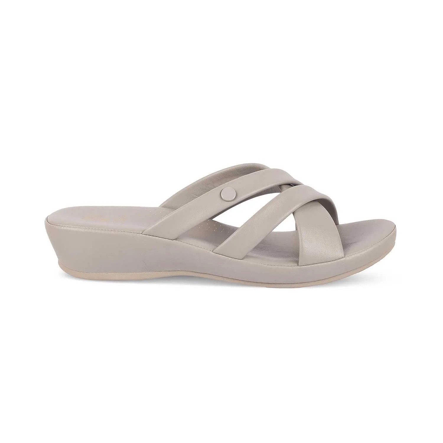 Tresmode Ocomf Grey Women's Casual Platform Flats