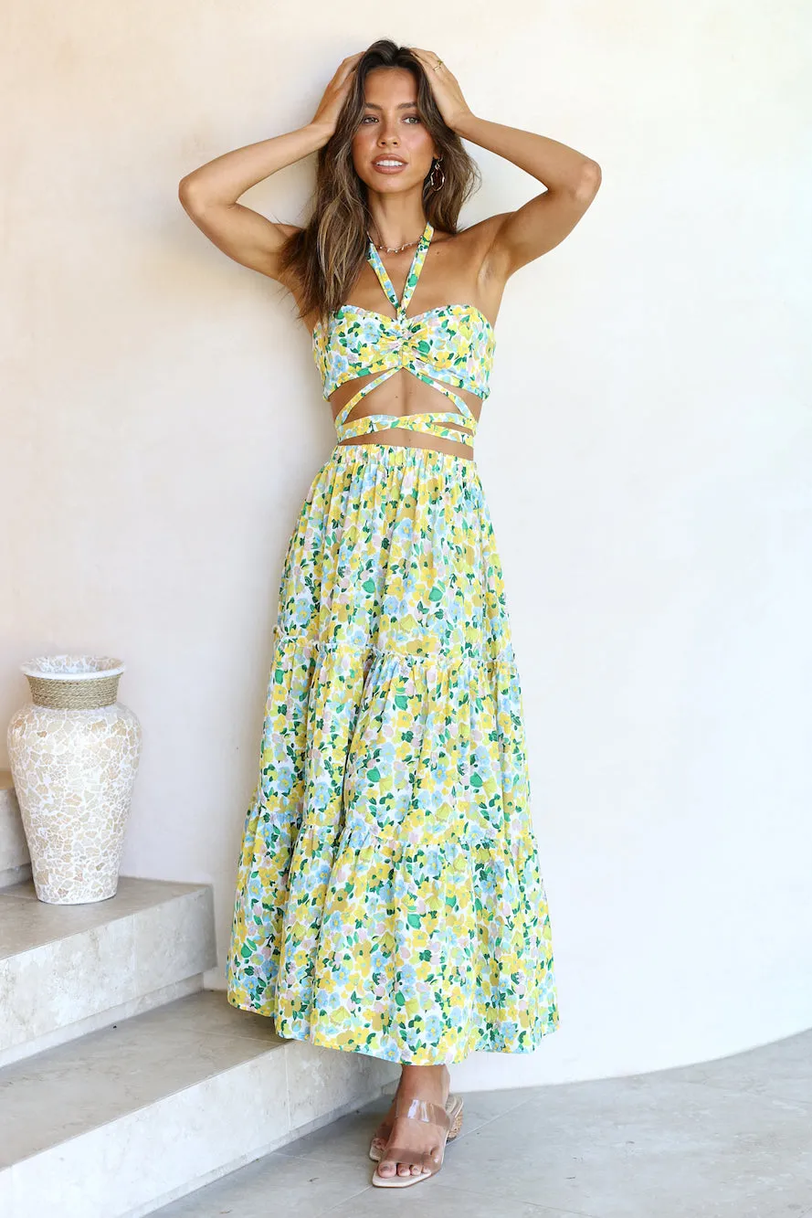 Wattlebush Maxi Skirt Green