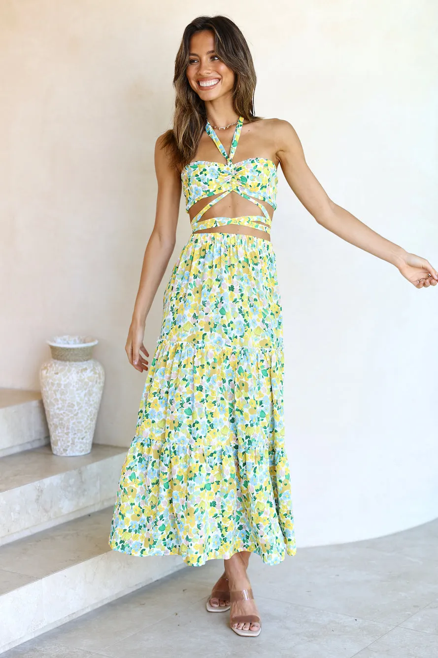 Wattlebush Maxi Skirt Green