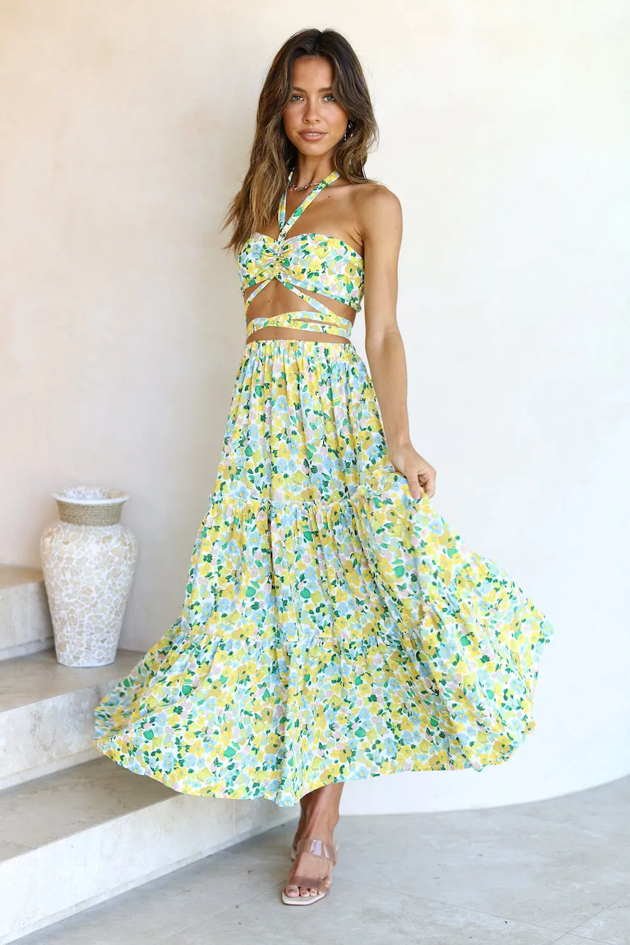 Wattlebush Maxi Skirt Green