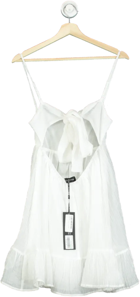 White Fox White Rolling Tides Mini Dress UK XS