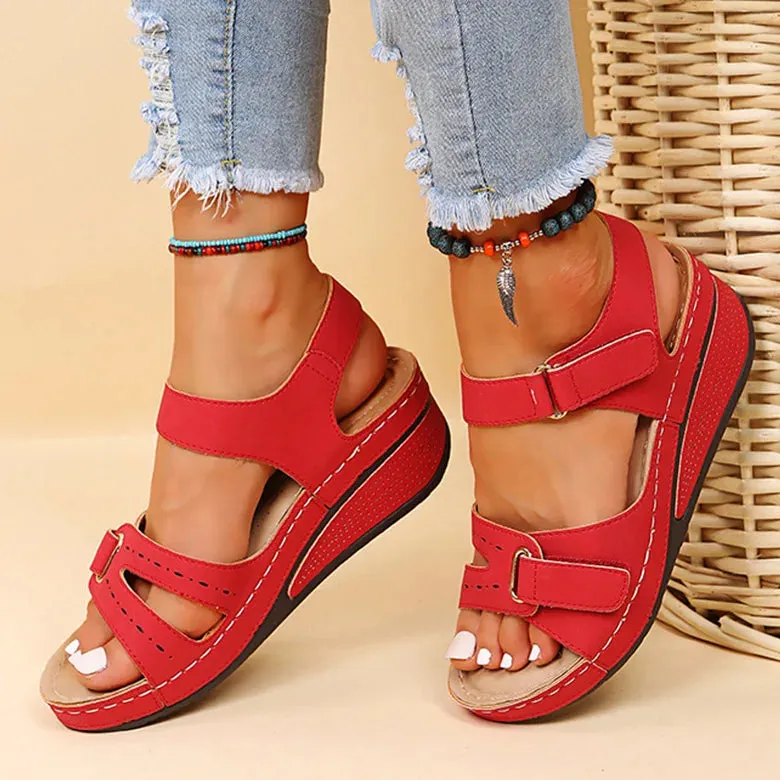 Women Sandals Soft Bottom Wedge Heels Summer Shoes Elegant